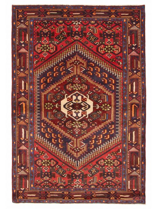 Persian Style 4'3" x 6'3" Hand-knotted Wool Rug 