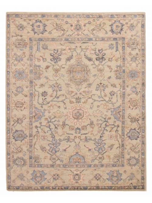 Indian Modern Oushak 8'0" x 10'0" Hand-knotted Wool Rug 