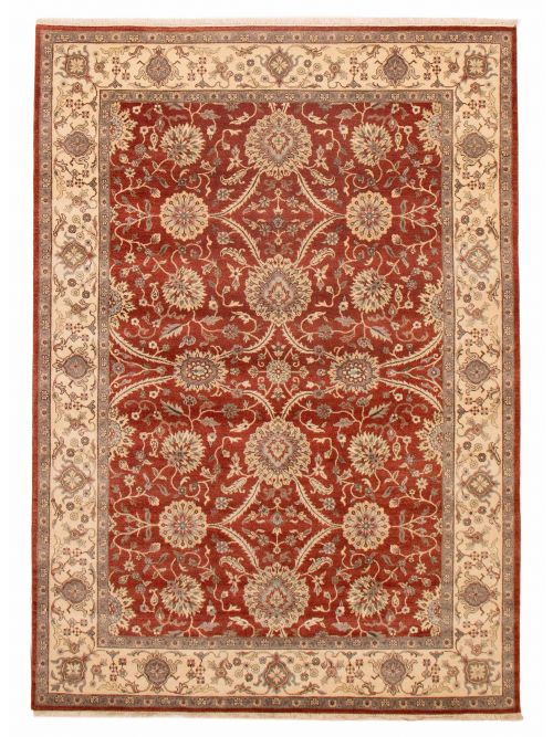 Indian Jamshidpour 6'7" x 9'4" Hand-knotted Wool Rug 