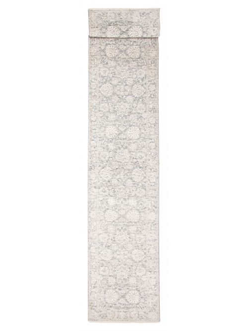 Indian Heritage 2'7" x 13'10" Hand-knotted Silk & Wool Runner Rug 