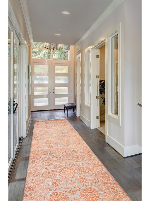 Indian Heritage 2'7" x 14'3" Hand-knotted Silk & Wool Runner Rug 