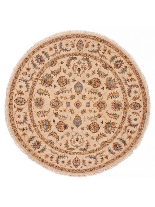 Indian Jamshidpour 5'0" x 5'0" Hand-knotted Wool Rug 