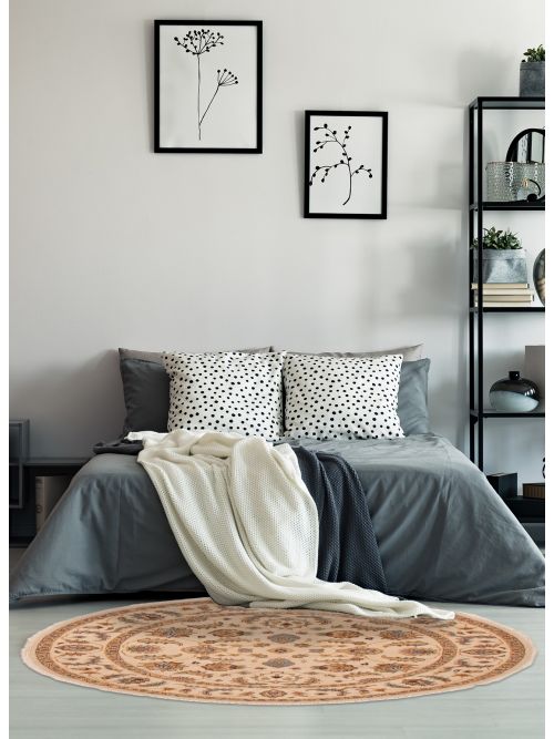 Indian Jamshidpour 5'0" x 5'0" Hand-knotted Wool Rug 