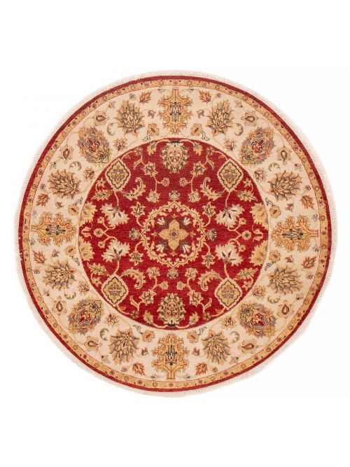 Indian Jamshidpour 5'0" x 5'0" Hand-knotted Wool Rug 