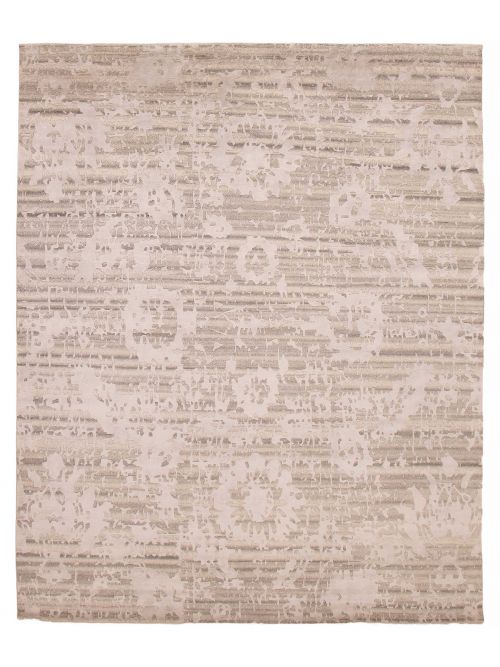 Indian Alma 8'0" x 9'11" Hand-knotted Wool Rug 