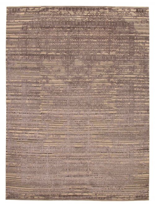 Indian Heritage 9'8" x 12'10" Hand-knotted Silk & Wool Rug 