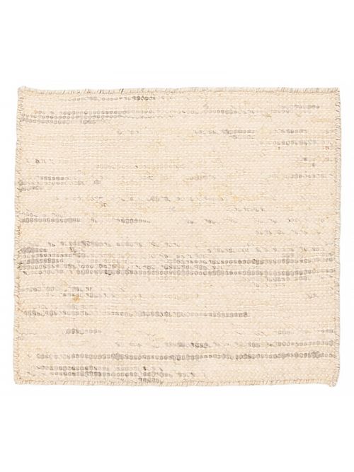 Indian Sienna 2'0" x 1'10" Braided Weave Wool Rug 