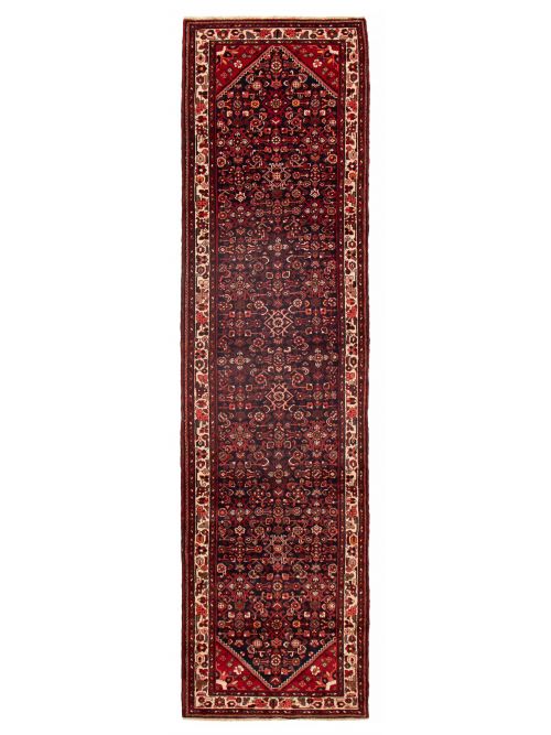 Persian Style 3'10" x 14'6" Hand-knotted Wool Runner Rug 