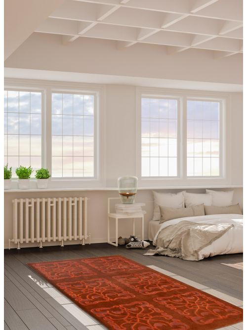 Tapis opulence 3'4" x 5'5" en laine & soie artificielle