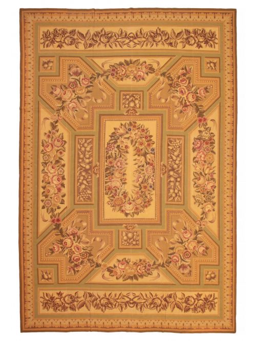 Chinese Dynasty 11'6" x 17'3" Flat-Weave Wool Tapestry Kilim 