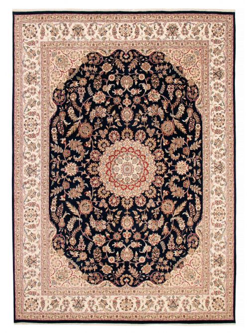 Indian Nain 9'1" x 12'2" Hand-knotted Silk & Wool Rug 