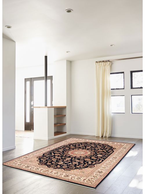 Indian Nain 9'1" x 12'2" Hand-knotted Silk & Wool Rug 
