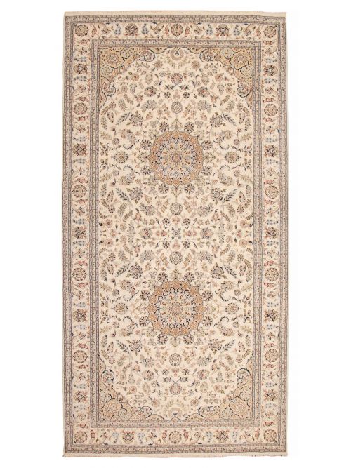 Indian Nain 8'0" x 15'11" Hand-knotted Silk & Wool Rug 