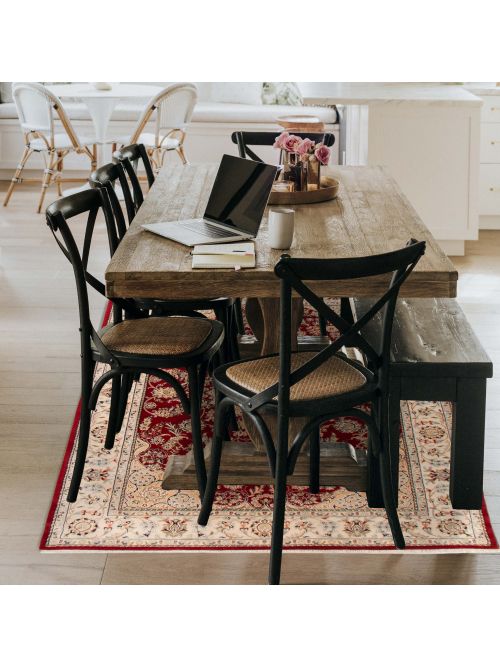 Indian Nain 5'10" x 8'11" Hand-knotted Silk & Wool Rug 