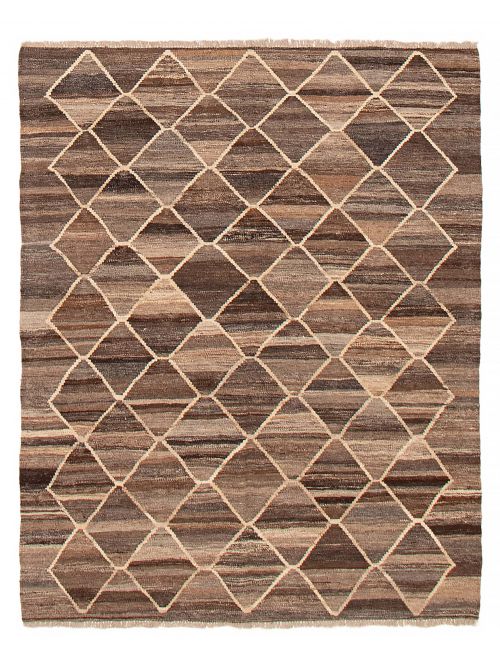 Turkish Sivas 5'1" x 6'6" Flat-Weave Wool Kilim 