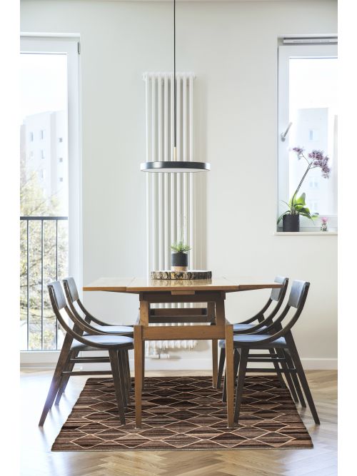 Turkish Sivas 5'1" x 6'6" Flat-Weave Wool Kilim 