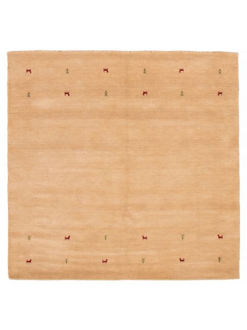Indo Gabbeh 6'7" x 6'6" Hand Loomed Wool Rug 
