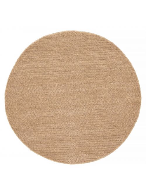 Indian Ananda 4'0" x 4'0" Hand Loomed Wool Rug 