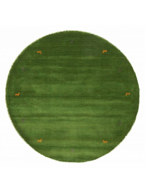 Indo Gabbeh 5'0" x 5'0" Hand Loomed Wool Rug 