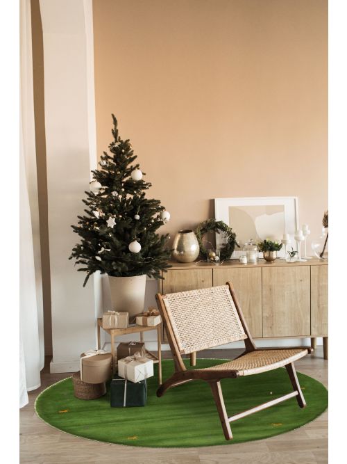 Indo Gabbeh 5'0" x 5'0" Hand Loomed Wool Rug 