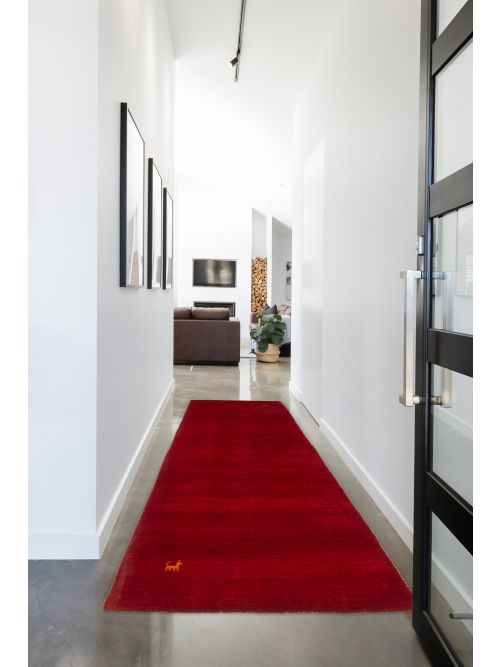 Indo Gabbeh 2'6" x 6'8" Hand Loomed Wool Runner Rug 