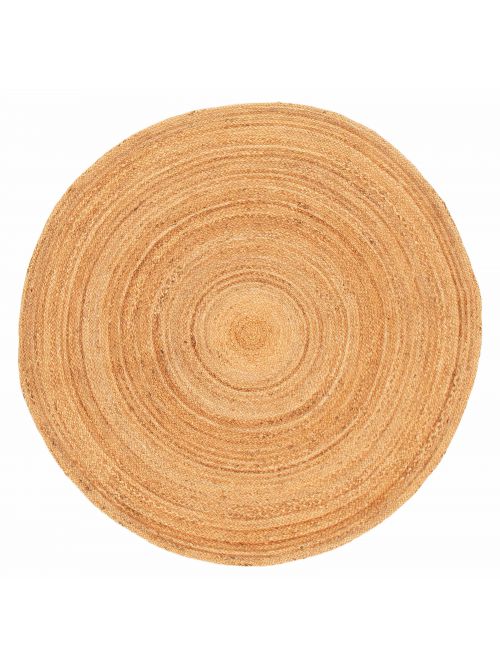 Indian Palas Denizli 5'0" x 5'0" Braided Weave Jute Rug 