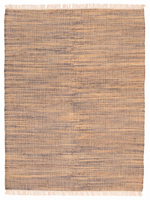 Indian Palas Denizli 5'6" x 7'3" Flat-Weave Jute Kilim 