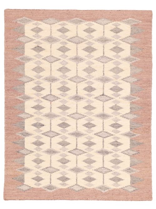 Indian Marrakech 5'8" x 7'5" Flat-Weave Wool Kilim 