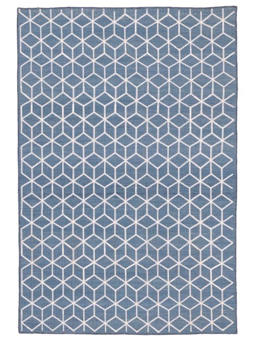Indian Marrakech 5'1" x 7'8" Flat-Weave Wool Kilim 