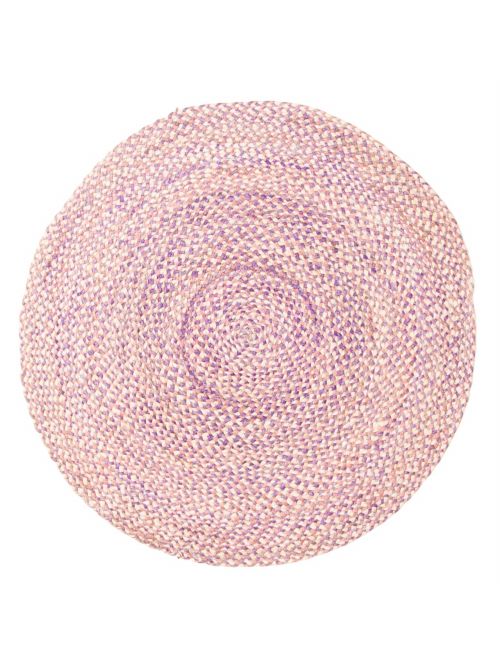 Indian Palas Denizli 3'0" x 3'0" Braided Weave Jute Rug 