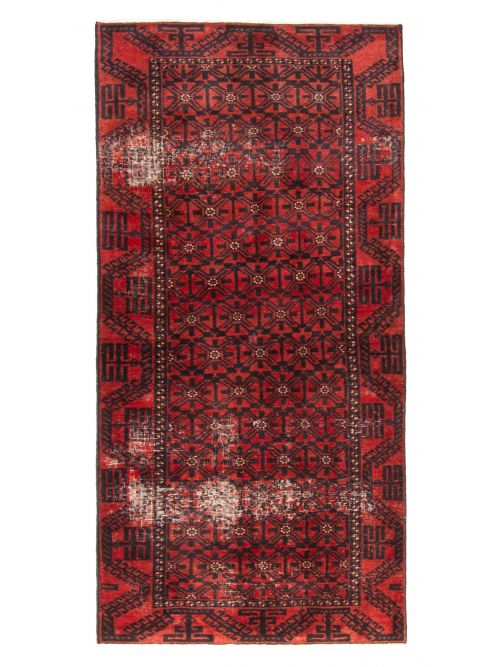 Afghan Baluch 3'3" x 6'10" Hand-knotted Wool Rug 