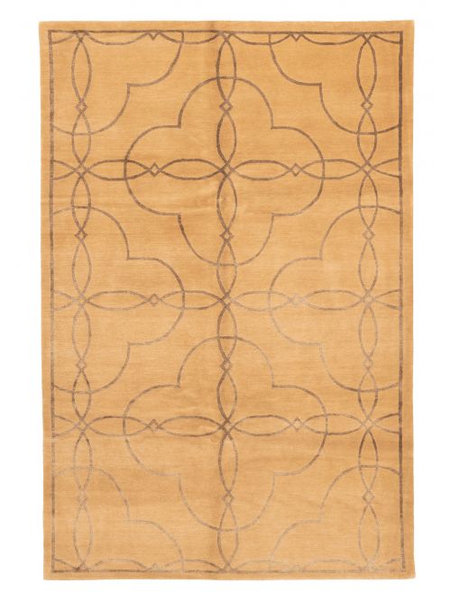 Nepal Opulence 6'0" x 9'0" Hand-knotted Silk& Wool Rug 