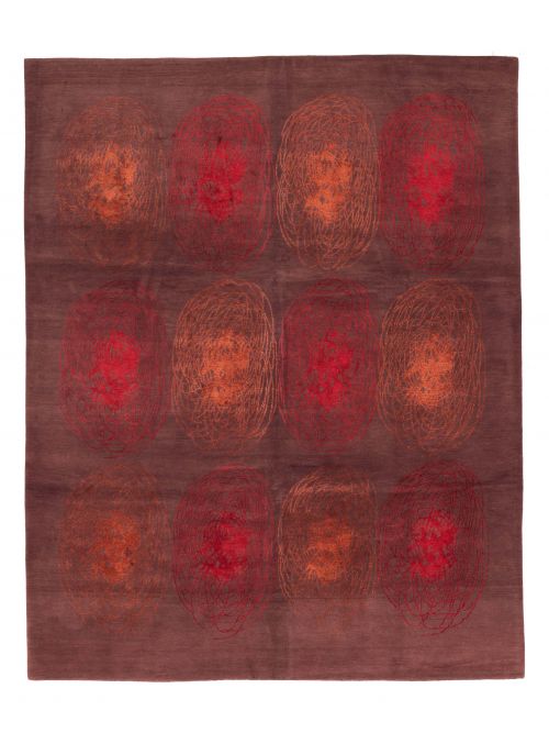 Nepal Opulence 7'11" x 9'10" Hand-knotted Silk& Wool Rug 