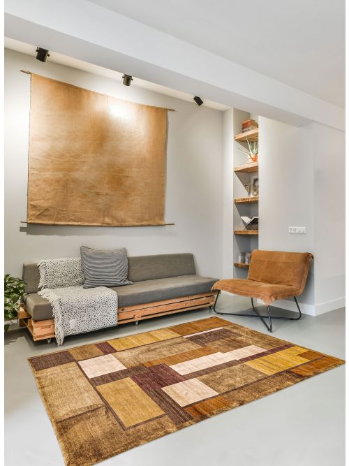 Nepal Opulence 6'0" x 8'9" Hand-knotted Silk& Wool Rug 