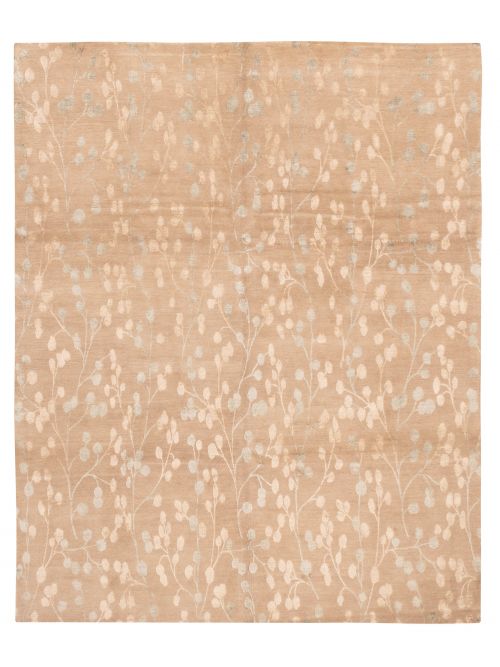 Nepal Opulence 7'11" x 9'11" Hand-knotted Silk& Wool Rug 