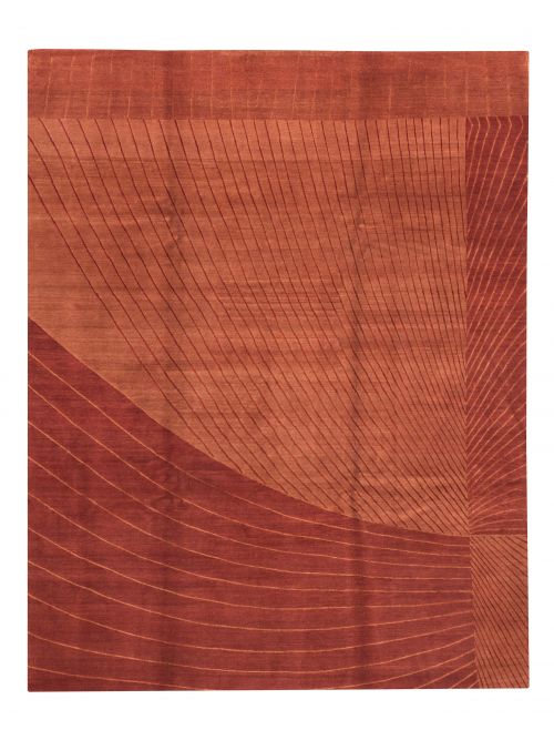 Nepal Opulence 8'0" x 9'11" Hand-knotted Silk& Wool Rug 