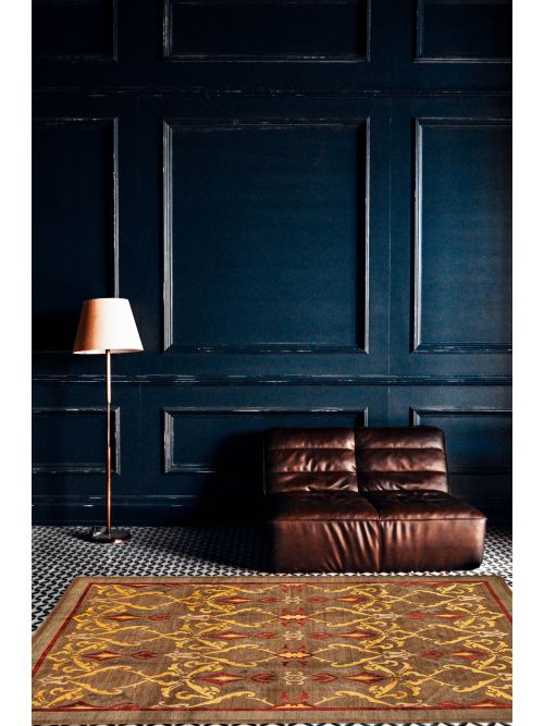 Nepal Opulence 9'1" x 11'11" Hand-knotted Silk& Wool Rug 
