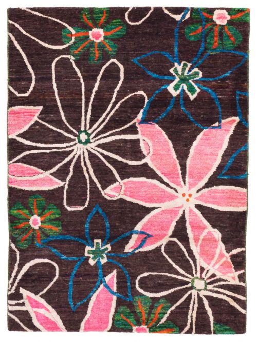 Nepal Opulence 4'10" x 6'8" Hand-knotted Silk Rug 