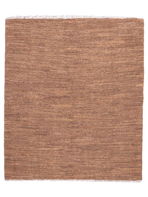 Pakistani Lahor Finest 4'9" x 5'9" Flat-Weave Wool Tapestry Kilim 
