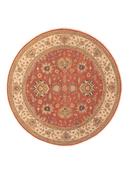 Pakistani Lahor Finest 8'0" x 8'0" Flat-Weave Wool Tapestry Kilim 