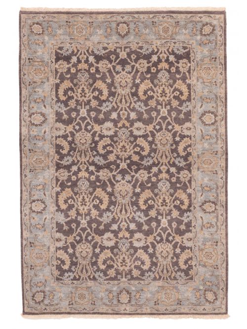 Indian Jamshidpour 4'1" x 5'11" Hand-knotted Wool Rug 