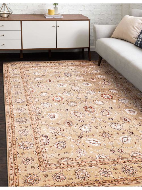 Indian Mirzapur 5'6" x 7'11" Hand-knotted Silk & Wool Rug 