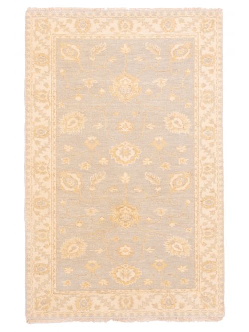 Indian Finest Oushak 3'2" x 4'10" Hand-knotted Wool Rug 