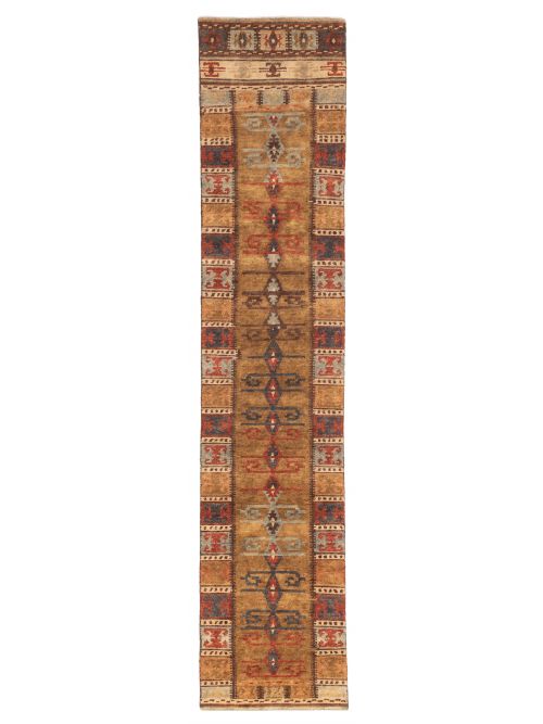 Nepal Opulence 2'6" x 11'8" Hand-knotted Wool Runner Rug 