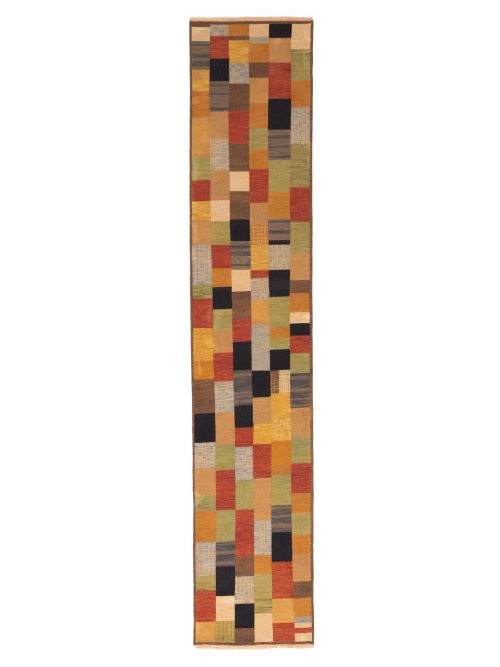 Pakistani Lahor Finest 2'6" x 12'11" Flat-Weave Wool Tapestry Kilim 