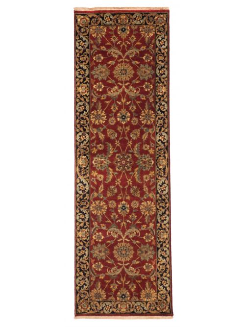 Indian Mirzapur 2'4" x 7'10" Hand-knotted Wool Runner Rug 