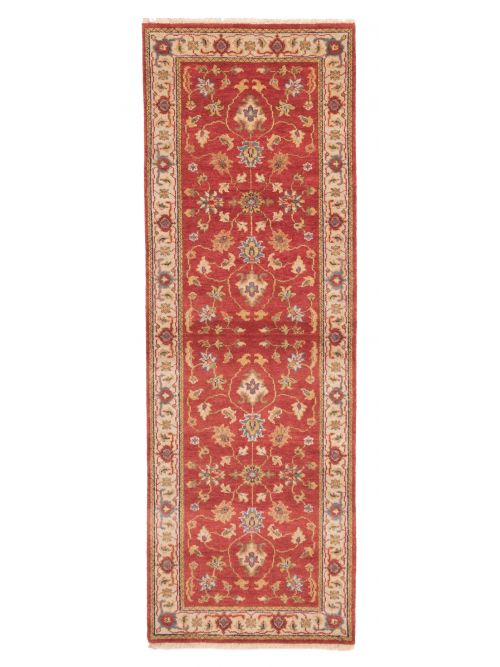 Indian Finest Oushak 2'6" x 7'11" Hand-knotted Wool Runner Rug 