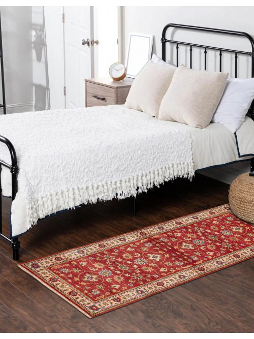 Indian Finest Oushak 2'6" x 7'11" Hand-knotted Wool Runner Rug 