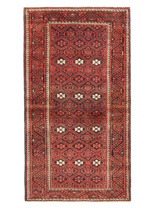 Afghan Baluch 3'3" x 6'1" Hand-knotted Wool Rug 