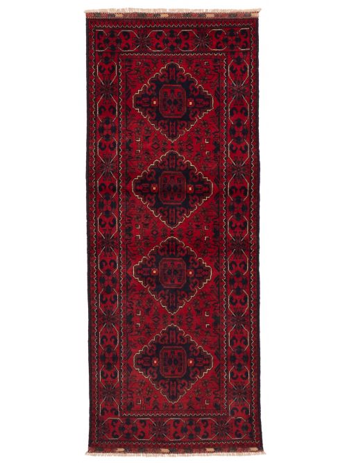 Afghan Finest Khal Mohammadi 2'8" x 6'11" Hand-knotted Wool Runner Rug 